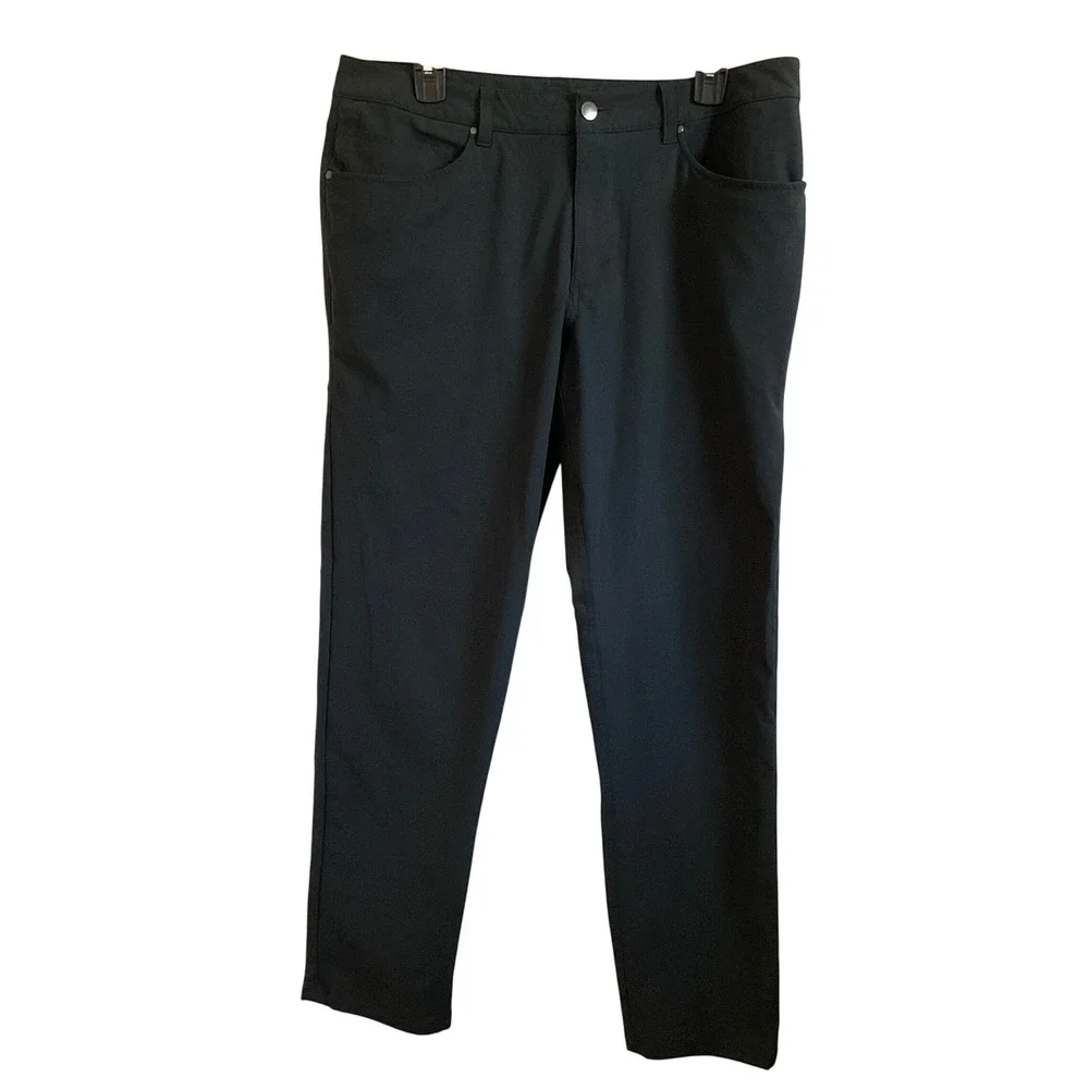 Men's Lululemon Slim Fit Dark Grey ABC Pants - Size 34 Business Casual